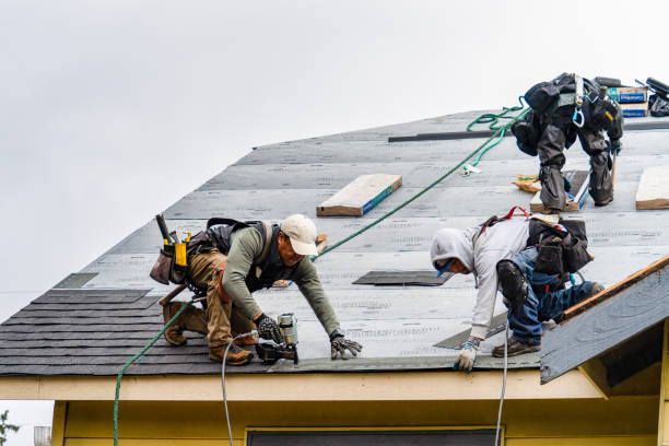 Professional Roofing technician working in Pipersville, PA